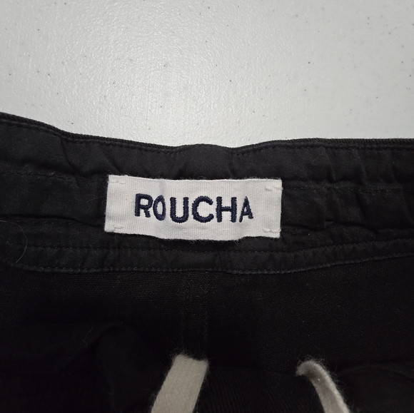 ROUCHA PENN DENIM Black Barrel Balloon Jeans Women's Medium Short - Picture 9 of 14